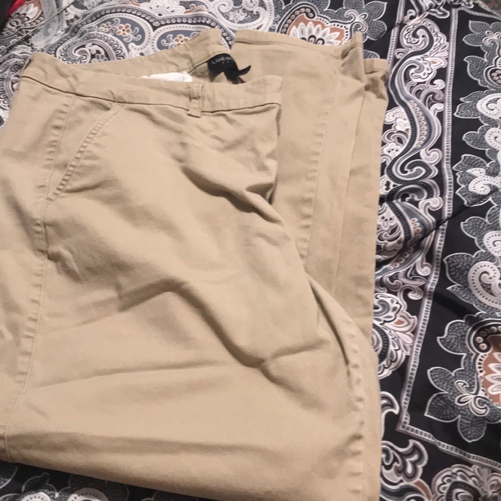 SOLD!!Lane Bryant skinny leg Khaki pants.